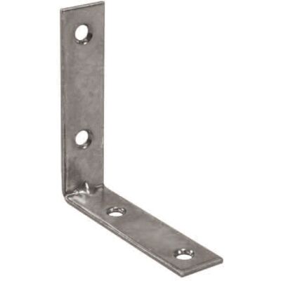 MARCA Lastrine Ad Angolo 4 Fori Acciaio Zincato - Mm.100x100x15 MARCA Lastrine Ad Angolo 4 Fori Acciaio Zincato - Mm.100x100x15