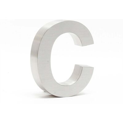 HELLOSHOP26 - Targa Civica 'c' Acciaio Pregiato 15 Cm Materiale Di Montaggio Arial 3d 160001436 HELLOSHOP26 - Targa Civica 'c' Acciaio Pregiato 15 Cm Materiale Di Montaggio Arial 3d 160001436