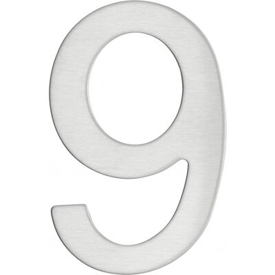 THIRARD Numero Civico 9 Adesivo In Acciaio Inox 304, Altezza 76 Mm – THIRARD Numero Civico 9 Adesivo In Acciaio Inox 304, Altezza 76 Mm –