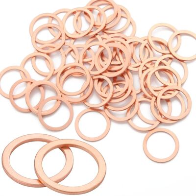 OEM Rondelle Metalliche Guarnizione Di Scarico In Rame M20 20 Pezzi Rondelle Per Cerniere Della Porta, Guarnizione Piatta Tappo Di Scarico O-ring Per Fissaggi A Vite, Anelli Di Tenuta Per Viti Di Tenuta ( OEM Rondelle Metalliche Guarnizione Di Scarico In Rame M20 20 Pezzi Rondelle Per Cerniere Della Porta, Guarnizione Piatta Tappo Di Scarico O-ring Per Fissaggi A Vite, Anelli Di Tenuta Per Viti Di Tenuta (
