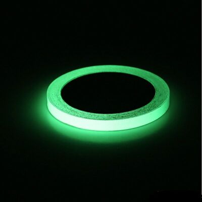 STICKERSLAB Nastro Adesivo Luminescente Fosforescente Che Si Illumina Al Buio Classe "c" - Larghezza: 10mm X 3mt STICKERSLAB Nastro Adesivo Luminescente Fosforescente Che Si Illumina Al Buio Classe "c" - Larghezza: 10mm X 3mt