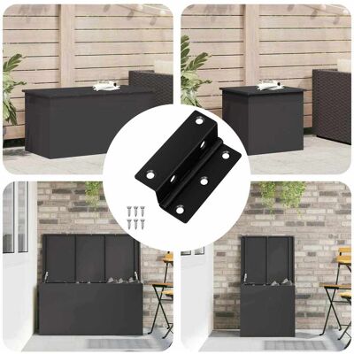 VIDAXL Cerniera 537 Pcs Nero 38 X 17 X 60 Mm Ferro VIDAXL Cerniera 537 Pcs Nero 38 X 17 X 60 Mm Ferro