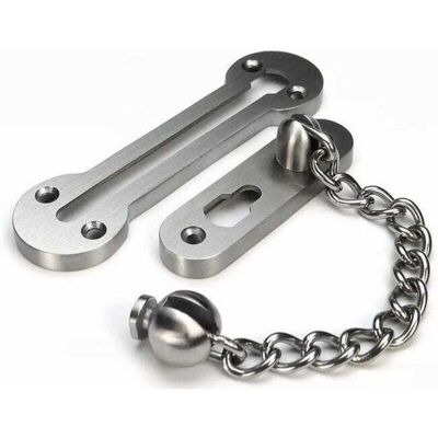 OEM Catena Di Sicurezza Scorrevole Per Porte D'Ingresso In Acciaio Inox 304 Massiccio, Spessore 3 Mm. OEM Catena Di Sicurezza Scorrevole Per Porte D'Ingresso In Acciaio Inox 304 Massiccio, Spessore 3 Mm.