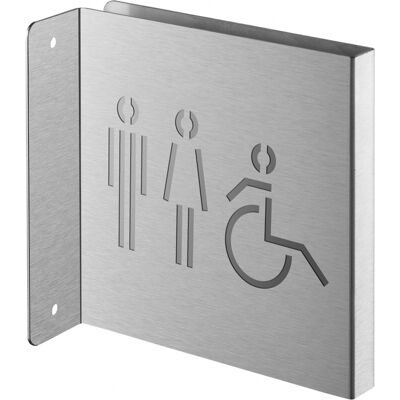 THIRARD Targa Segnaletica <>, Acciaio Inox Spazzolato, 120 X 120 Mm, Con Bordo Ripiegato – THIRARD Targa Segnaletica <>, Acciaio Inox Spazzolato, 120 X 120 Mm, Con Bordo Ripiegato –