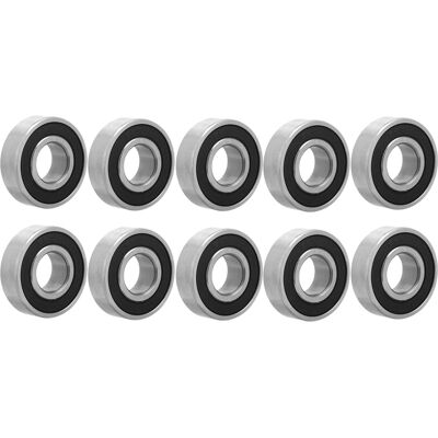 YOTOWN 10 Pezzi 6202-2rs 15x35x11mm Cuscinetti A Sfera In Acciaio A Gola Profonda Con Guarnizione In Gomma Su Entrambi I Lati. YOTOWN 10 Pezzi 6202-2rs 15x35x11mm Cuscinetti A Sfera In Acciaio A Gola Profonda Con Guarnizione In Gomma Su Entrambi I Lati.