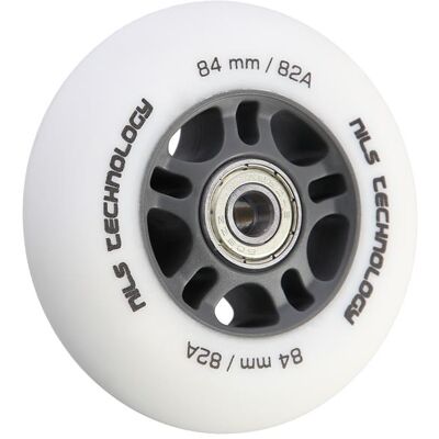 NILS Extreme 84x24 82A Set Ruote e Cuscinetti Bianchi Opachi - Set di Ruote e Cuscinetti NILS Extreme 84x24 82A Set Ruote e Cuscinetti Bianchi Opachi - Set di Ruote e Cuscinetti