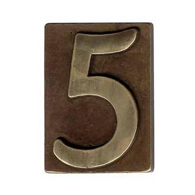 CFADDA Numero Civico Ottone Bronzato 3 60x80 CFADDA Numero Civico Ottone Bronzato 3 60x80