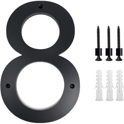 OEM Targa Con Numero Civico Da 25 Cm (10 Pollici) – Numeri Moderni In Lega Di Zinco – Montaggio A Parete O Su Porta – Nero, Facile Da Leggere -crezuo OEM Targa Con Numero Civico Da 25 Cm (10 Pollici) – Numeri Moderni In Lega Di Zinco – Montaggio A Parete O Su Porta – Nero, Facile Da Leggere -crezuo