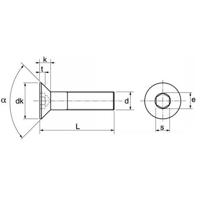EUROMARINE Vite Iso 10642 M6x16 Mm Resistente Alla Corrosione EUROMARINE Vite Iso 10642 M6x16 Mm Resistente Alla Corrosione