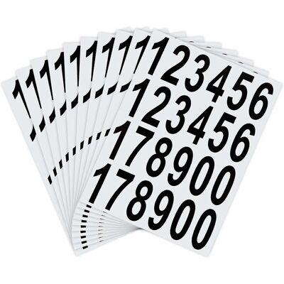 DPZO 10 Fogli Di Adesivi Con Numeri Per Cassette Postali, Adesivi Impermeabili Per Cassette Postali, Case, Porte, Numeri Civici, Uso Interno O Esterno (5 Cm) DPZO 10 Fogli Di Adesivi Con Numeri Per Cassette Postali, Adesivi Impermeabili Per Cassette Postali, Case, Porte, Numeri Civici, Uso Interno O Esterno (5 Cm)
