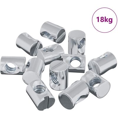 VIDAXL Dado Per Barile 3462 Pz Argento M6 X 13 Mm Ferro VIDAXL Dado Per Barile 3462 Pz Argento M6 X 13 Mm Ferro