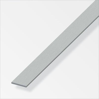 ALFER Barra Piatta Alluminio 30x2 Inox Spazzolato 1metro ALFER Barra Piatta Alluminio 30x2 Inox Spazzolato 1metro