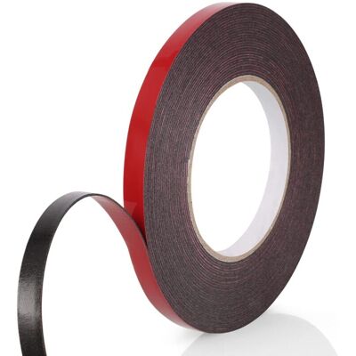DPZO Nastro Biadesivo Extra Resistente, 1 Rotolo (10 Mm X 10 M), Pellicola In Schiuma Pe Nera, Impermeabile E Resistente Alle Altissime Temperature, Ideale Per Il Fissaggio In Auto, Casa E Ufficio. DPZO Nastro Biadesivo Extra Resistente, 1 Rotolo (10 Mm X 10 M), Pellicola In Schiuma Pe Nera, Impermeabile E Resistente Alle Altissime Temperature, Ideale Per Il Fissaggio In Auto, Casa E Ufficio.