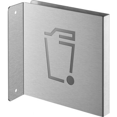 THIRARD Targa Segnaletica <>, Acciaio Inox Spazzolato, 120 X 120 Mm, Con Bordo Ripiegato – THIRARD Targa Segnaletica <>, Acciaio Inox Spazzolato, 120 X 120 Mm, Con Bordo Ripiegato –