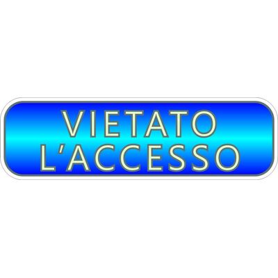 4R QUATTROERRE.IT Targhetta Adesiva 3d Fotoluminescente "vietato L'Accesso". 4R QUATTROERRE.IT Targhetta Adesiva 3d Fotoluminescente "vietato L'Accesso".