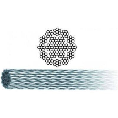 Cavo in acciaio zincato Vigor-Blinky 133 fili 8mm - Per elevatori Cavo in acciaio zincato Vigor-Blinky 133 fili 8mm - Per elevatori