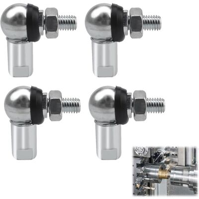 JALLERIA Pezzi Cs10 M6 (rh) Giunti Sferici Angolari Con Clip A Molla, Estremità Del Giunto Sferico In Acciaio A Forma Di L, Guarnizioni Antipolvere Per Molle A Gas, Porte, Mobili E Varie Applicazioni JALLERIA Pezzi Cs10 M6 (rh) Giunti Sferici Angolari Con Clip A Molla, Estremità Del Giunto Sferico In Acciaio A Forma Di L, Guarnizioni Antipolvere Per Molle A Gas, Porte, Mobili E Varie Applicazioni