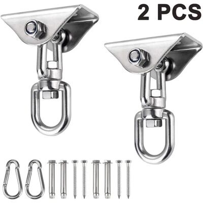 FORTUNEVILLE Gancio Da Soffitto, Set Di Ganci Per Altalena, Supporto Da Soffitto, Gancio Di Sospensione Per Calcestruzzo, Per Legno, Fissaggio Per Altalena, Amaca, Sacco Da Pugilato, Sedia Da Riposo, Supporto Per FORTUNEVILLE Gancio Da Soffitto, Set Di Ganci Per Altalena, Supporto Da Soffitto, Gancio Di Sospensione Per Calcestruzzo, Per Legno, Fissaggio Per Altalena, Amaca, Sacco Da Pugilato, Sedia Da Riposo, Supporto Per