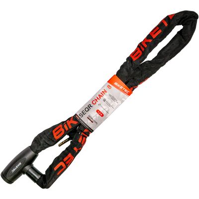 OEM Catena Biketec Seqr Cp 1,2 M, Occhiello Da 8 Mm, Lucchetto Integrato Con 3 Chiavi, Copertura Nera OEM Catena Biketec Seqr Cp 1,2 M, Occhiello Da 8 Mm, Lucchetto Integrato Con 3 Chiavi, Copertura Nera