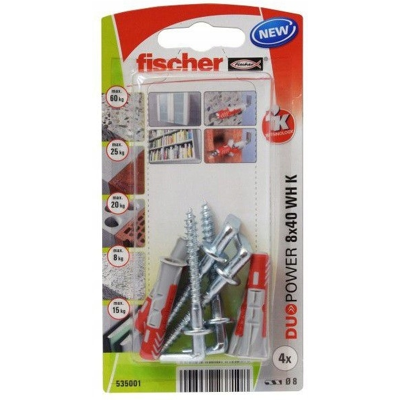 Fischer Duopower 535001 8 X 40 Wh Con Gancio Angolare Fischer Duopower 535001 8 X 40 Wh Con Gancio Angolare