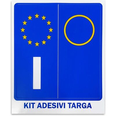 4R QUATTROERRE.IT Kit Adesivi Targa Italia, Set Di 2, 44 X 98 Mm 4R QUATTROERRE.IT Kit Adesivi Targa Italia, Set Di 2, 44 X 98 Mm