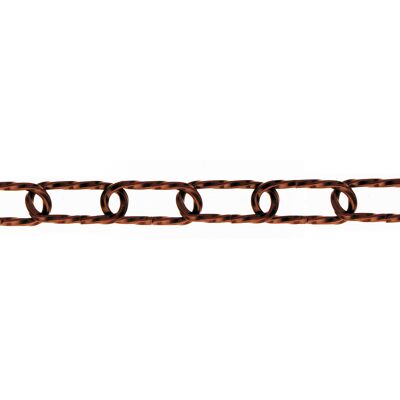 MASIDEF Catena Ornamentale Ritorta Ø 3,8 Mm. In Acciaio Brunito 10 Mt. MASIDEF Catena Ornamentale Ritorta Ø 3,8 Mm. In Acciaio Brunito 10 Mt.