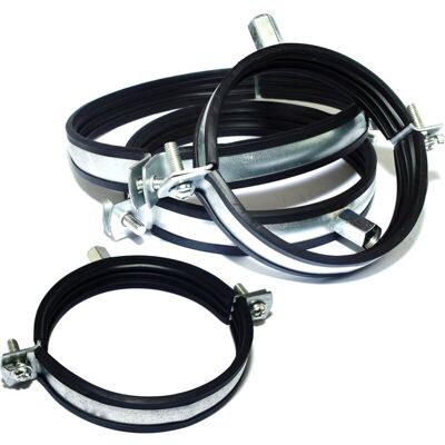 OEM Fascette Stringitubo Con Guarnizione In Gomma Testa A Croce - Filetto M8/10, 5pz (ø 125 Mm) OEM Fascette Stringitubo Con Guarnizione In Gomma Testa A Croce - Filetto M8/10, 5pz (ø 125 Mm)