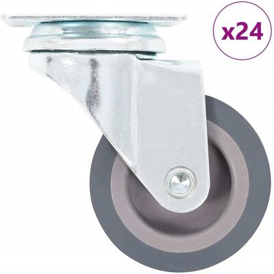 vidaXL 24 pezzi Ruote girevoli - Ruote vidaXL 24 pezzi Ruote girevoli - Ruote