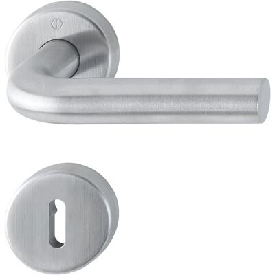 Set Maniglie Porta Hoppe E150/42H/42HKVS - Acciaio Inox, 40-45mm Set Maniglie Porta Hoppe E150/42H/42HKVS - Acciaio Inox, 40-45mm