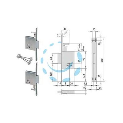 CISA Serrature Accoppiate Da Infilare Doppia Mappa 57230 - Mm.50 - Gambo Chiave Mm.60 (57230510) CISA Serrature Accoppiate Da Infilare Doppia Mappa 57230 - Mm.50 - Gambo Chiave Mm.60 (57230510)