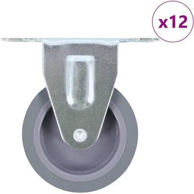 vidaXL 12 pz Ruote Fisse 75 mm - Ruote vidaXL 12 pz Ruote Fisse 75 mm - Ruote