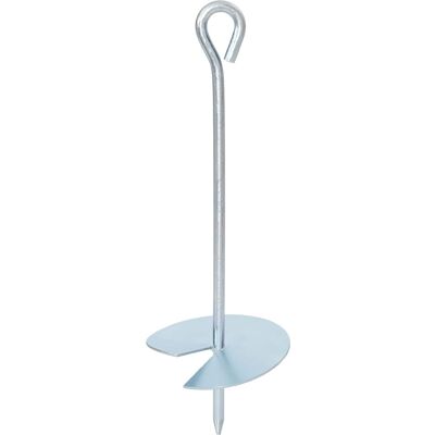 VIDAXL Ancora Per Terra 2 Pcs Argento Ø10 X 30 Cm Metallo Galvanizzato VIDAXL Ancora Per Terra 2 Pcs Argento Ø10 X 30 Cm Metallo Galvanizzato