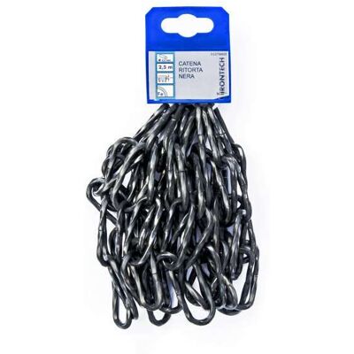 MASIDEF Catena Ritorta Pretagliata Diam. 4 Mm. In Acciaio Nero 2,5 Mt. MASIDEF Catena Ritorta Pretagliata Diam. 4 Mm. In Acciaio Nero 2,5 Mt.