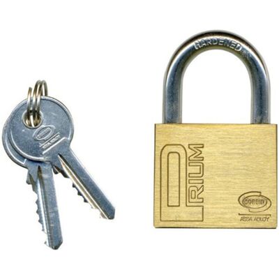 CORBIN Lucchetto Catenaccio Mm 25 Gancio Arco Lungo Con 2 Chiavi Corpo Ottone - - CORBIN Lucchetto Catenaccio Mm 25 Gancio Arco Lungo Con 2 Chiavi Corpo Ottone - -
