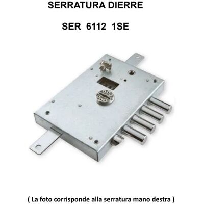 DIERRE Serratura 6112 Entrata 60 Mm Sinistra 4 Catenacci + 1/2 Giro DIERRE Serratura 6112 Entrata 60 Mm Sinistra 4 Catenacci + 1/2 Giro
