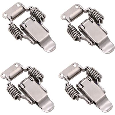 FORTUNEVILLE 4 Pezzi Di Chiusura A Morsetto In Acciaio Inox, Chiusura A Leva Per Scatola, Strumento Manuale A Sgancio Rapido, Chiusura Per Porta In Metallo Resistente Per Scatola, Cassetto, Armadio Oi-fris FORTUNEVILLE 4 Pezzi Di Chiusura A Morsetto In Acciaio Inox, Chiusura A Leva Per Scatola, Strumento Manuale A Sgancio Rapido, Chiusura Per Porta In Metallo Resistente Per Scatola, Cassetto, Armadio Oi-fris