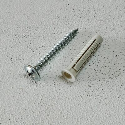 UNIFIX 6x30mm - 50pz Tassello Nylon Fx Con Bordino E Vite Testa Piana Larga Zincata UNIFIX 6x30mm - 50pz Tassello Nylon Fx Con Bordino E Vite Testa Piana Larga Zincata