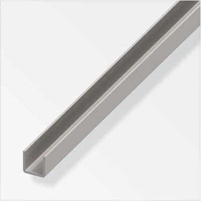 ALFER Profili A U 16x16x1 Acciaio Laminato - 1 Metro. ALFER Profili A U 16x16x1 Acciaio Laminato - 1 Metro.