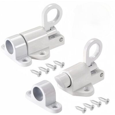 OEM Chiusura Automatica A Molla Per Porte/finestre/armadi In Legno – Confezione Da 2 Pezzi, Realizzata In Lega Di Alluminio Bianca, Con Viti Di Fissaggio Incluse. OEM Chiusura Automatica A Molla Per Porte/finestre/armadi In Legno – Confezione Da 2 Pezzi, Realizzata In Lega Di Alluminio Bianca, Con Viti Di Fissaggio Incluse.