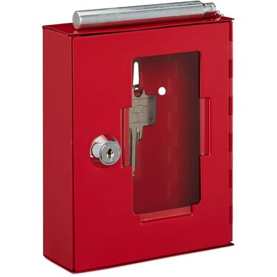 HELLOSHOP26 Cassetta Portachiavi D'Emergenza Da Parete Con Serratura Design Pratico 15 X 12 X 4 Cm In Metallo Rosso 130009878 HELLOSHOP26 Cassetta Portachiavi D'Emergenza Da Parete Con Serratura Design Pratico 15 X 12 X 4 Cm In Metallo Rosso 130009878
