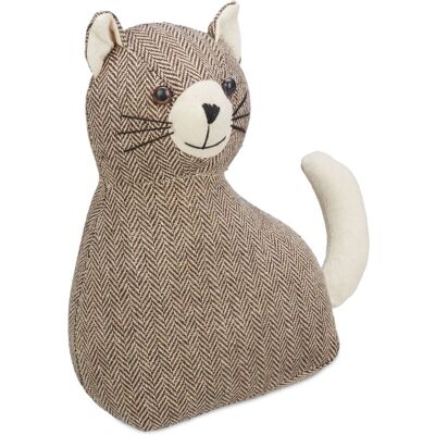 HELLOSHOP26 Fermaporta Simpatico Gatto Pratico Per Finestre 20 X 15 X 10 Cm In Tessuto Marrone 130010764 HELLOSHOP26 Fermaporta Simpatico Gatto Pratico Per Finestre 20 X 15 X 10 Cm In Tessuto Marrone 130010764