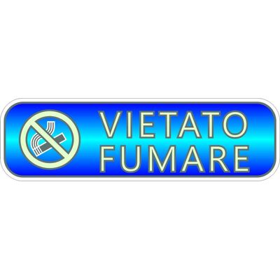4R QUATTROERRE.IT Targhetta Adesiva 3d Fotoluminescente "vietato Fumare". 4R QUATTROERRE.IT Targhetta Adesiva 3d Fotoluminescente "vietato Fumare".