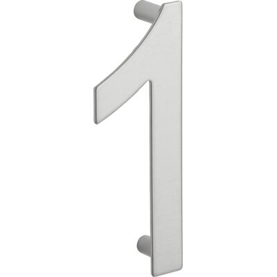 THIRARD - Targa numero civico 1 - acciaio inox 304 - 100 mm - fissaggio a muro THIRARD - Targa numero civico 1 - acciaio inox 304 - 100 mm - fissaggio a muro