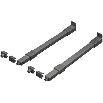 Hafele Copppia Ringhiere Per Cassetto Antracite Lunghezza: 500 Mm Hafele Copppia Ringhiere Per Cassetto Antracite Lunghezza: 500 Mm