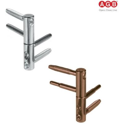 AGB Cerniera Anuba 3d Registrabile Diam. 14 Mm Colore Bronzato AGB Cerniera Anuba 3d Registrabile Diam. 14 Mm Colore Bronzato