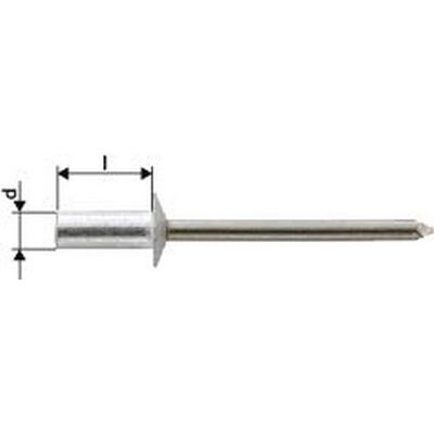 GESIPA Rivetti Ciechi Cap Alluminio / Normale Acciaio Testa 4,0x8,0mm Semiovale Acciaio (a 1000) GESIPA Rivetti Ciechi Cap Alluminio / Normale Acciaio Testa 4,0x8,0mm Semiovale Acciaio (a 1000)