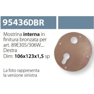 MOTTURA Mostrina Interna Per Serratura Esety 89e306w54t Bronzo 95436 Dx MOTTURA Mostrina Interna Per Serratura Esety 89e306w54t Bronzo 95436 Dx