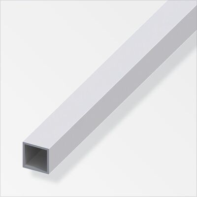 ALFER Tubo Quadrato 20x20x1,5 Alluminio Argigento 1metro ALFER Tubo Quadrato 20x20x1,5 Alluminio Argigento 1metro