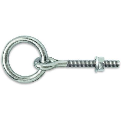 Anello in acciaio zincato M10 - 50x120mm - Resistente Anello in acciaio zincato M10 - 50x120mm - Resistente