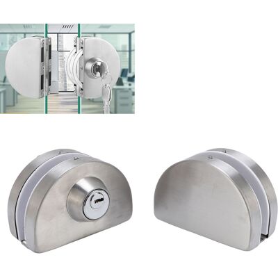 Infinite Serratura A Doppia Chiusura Per Porta In Vetro, Per Vetro Da 10-12 Mm, In Acciaio Inox, Per Porte A Battente/scorrevoli, 3 Chiavi, Facile Installazione. Infinite Serratura A Doppia Chiusura Per Porta In Vetro, Per Vetro Da 10-12 Mm, In Acciaio Inox, Per Porte A Battente/scorrevoli, 3 Chiavi, Facile Installazione.